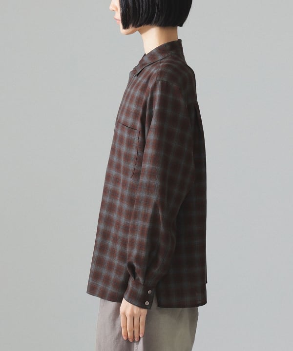 maturely / TW チェック ロングスリーブ シャツ