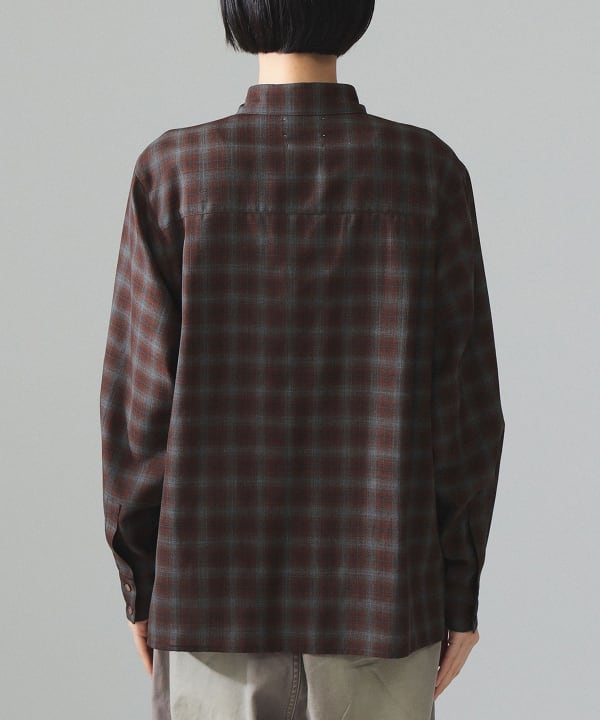 maturely / TW チェック ロングスリーブ シャツ