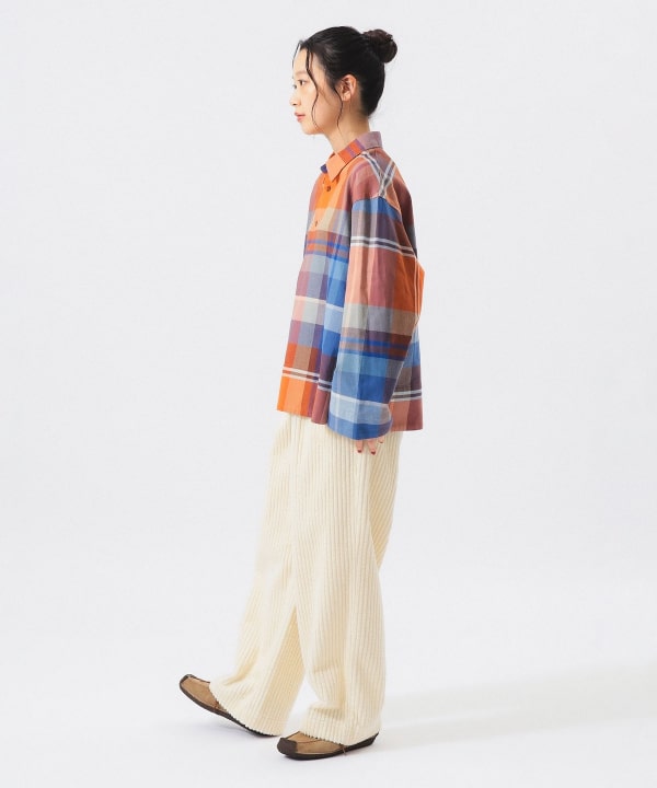 ビッグ チェック スモック BEAMS STAFF：H159　Size：1