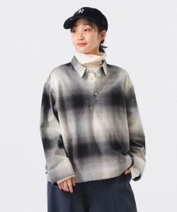 【+10%ポイントUP】ビッグ チェック スモック