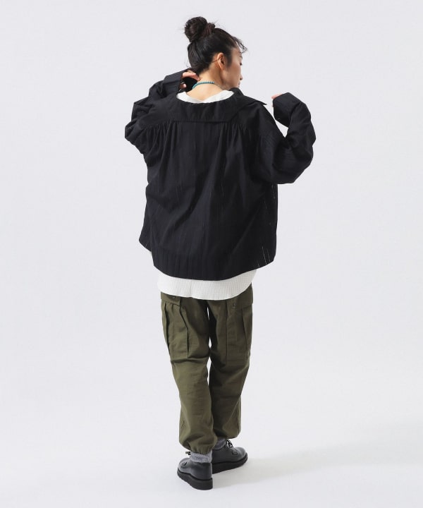 ドビー ストライプ スモック Model : H161 B76 W60 H82　Size : SIZE1
