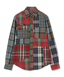 POLO RALPH LAUREN / パッチワーク チェック ボタンシャツ