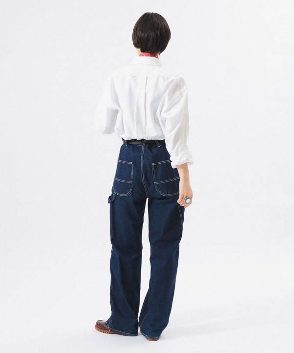 〈WOMEN〉【別注】POLO RALPH LAUREN / B WING LS OX BD SHIRT Model : H166 B84 W60 H86　Size : XS