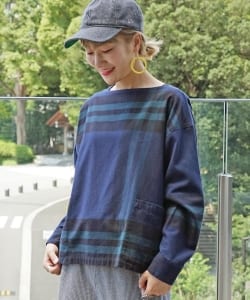 BEAMS BOY / ボーイ ビッグタータン バスクシャツ