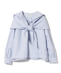 BEAMS BOY / セーラースカーフ 7分袖 シャツ