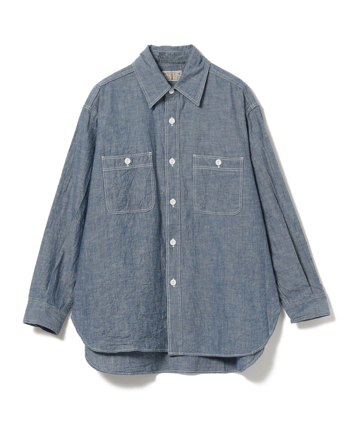 BUZZ RICKSON'S × BEAMS BOY / シャンブレー ロングスリーブ