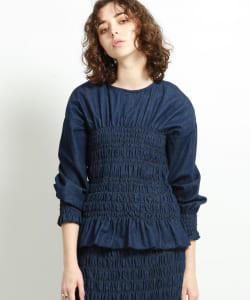 maturely / 6oz Denim Shearing Blouse