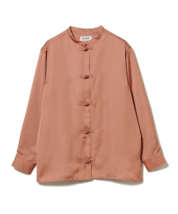 BEAMS BOY / サテン チャイナ ロングスリーブ シャツ