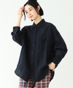 BEAMS BOY / リネン ウエスタン シャツ