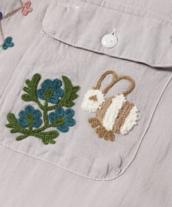 【アウトレット】maturely / Embroidery Work Shirts