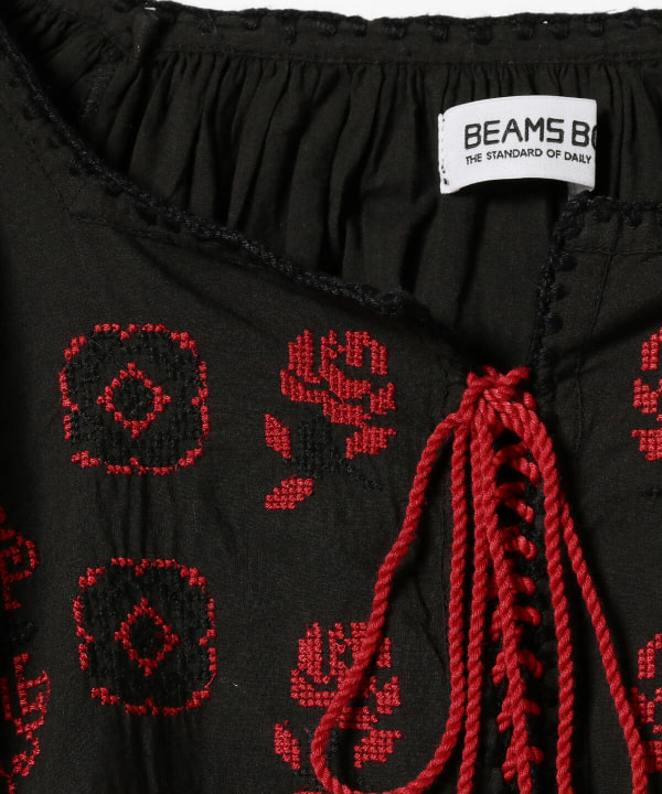 Beams Boy ビームス ボーイ Trepied Beams Boy 別注 刺繍 スモック シャツ ブラウス カジュアルシャツ 通販 Beams