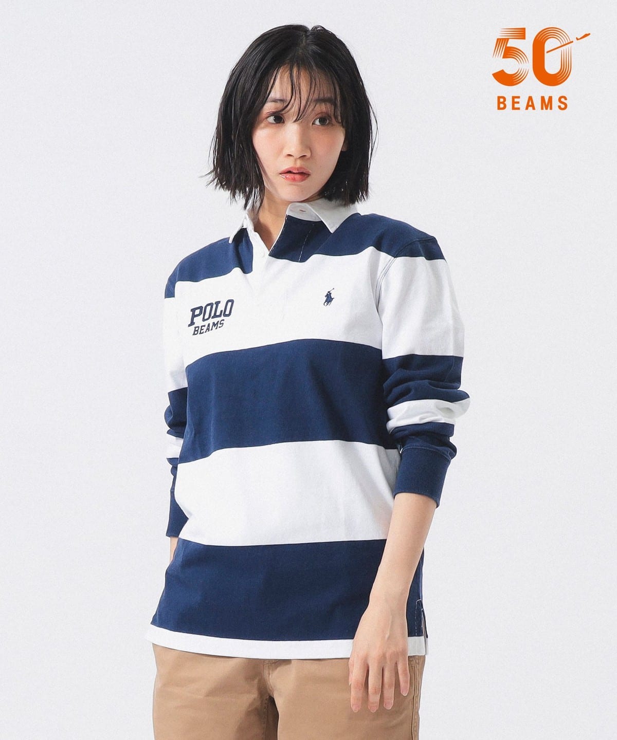 BEAMS BOY（ビームス ボーイ）【別注】POLO RALPH LAUREN / LS RUGBY