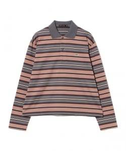 Scye / Multi Stripe Long Sleeve Polo Shirt