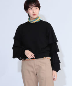 TORI-TO × BEAMS BOY / 袖フリル スウェット