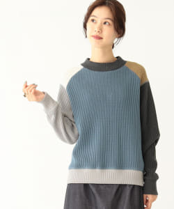 Jackman × BEAMS BOY / ワッフル ミドルネック クレイジー
