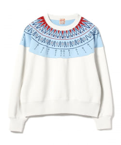 WHITESVILLE × BEAMS BOY / 別注 雪柄 スウェット