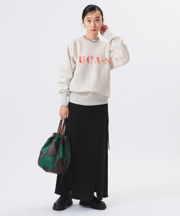 BEAMS BOY BEAMS BOY Champion Logo Reverse Weave(R) Crew Neck
