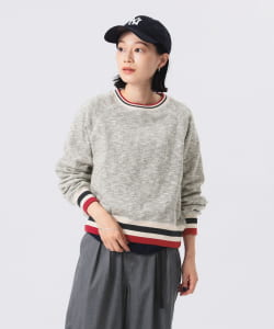 BEAMS BOYの【別注】Healthknit / ライン リブ クルーネック スウェット