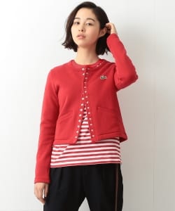 LACOSTE / 別注 スウェット スナップボタン カーディガン