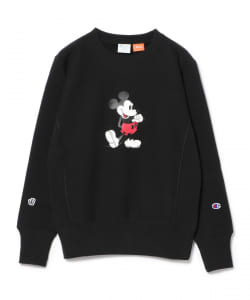 ▲Champion × BEAMS BOY / ミッキーマウス リバースウィーブ スペシャル スウェット Disney（ディズニー）