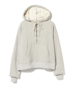 maturely / Lace-up Hood Jersey