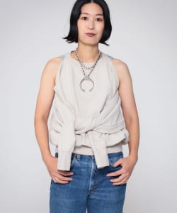 〈WOMEN〉カッタウェイ ショルダー スウェット