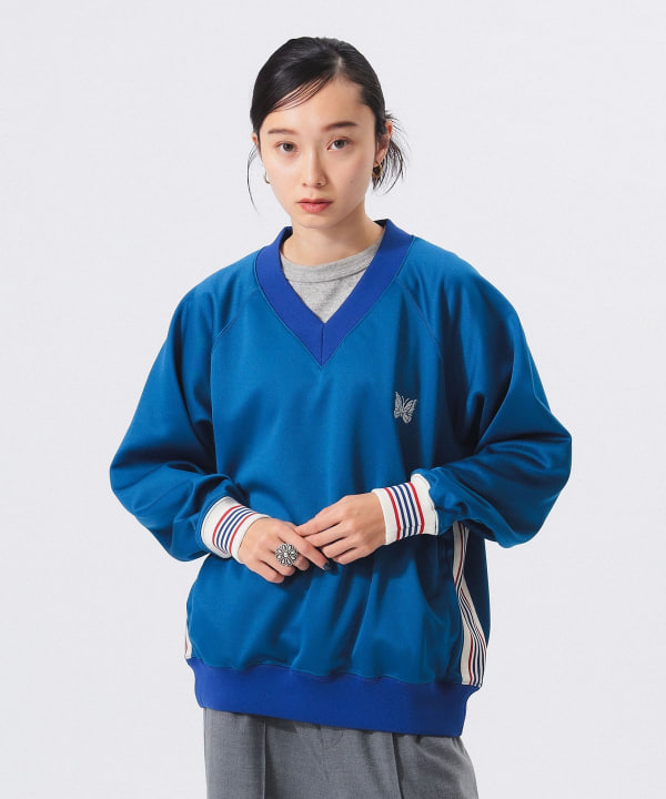 BEAMS BOY（ビームス ボーイ）【別注】NEEDLES / Track V-neck Pullover（トップス スウェット）通販｜BEAMS