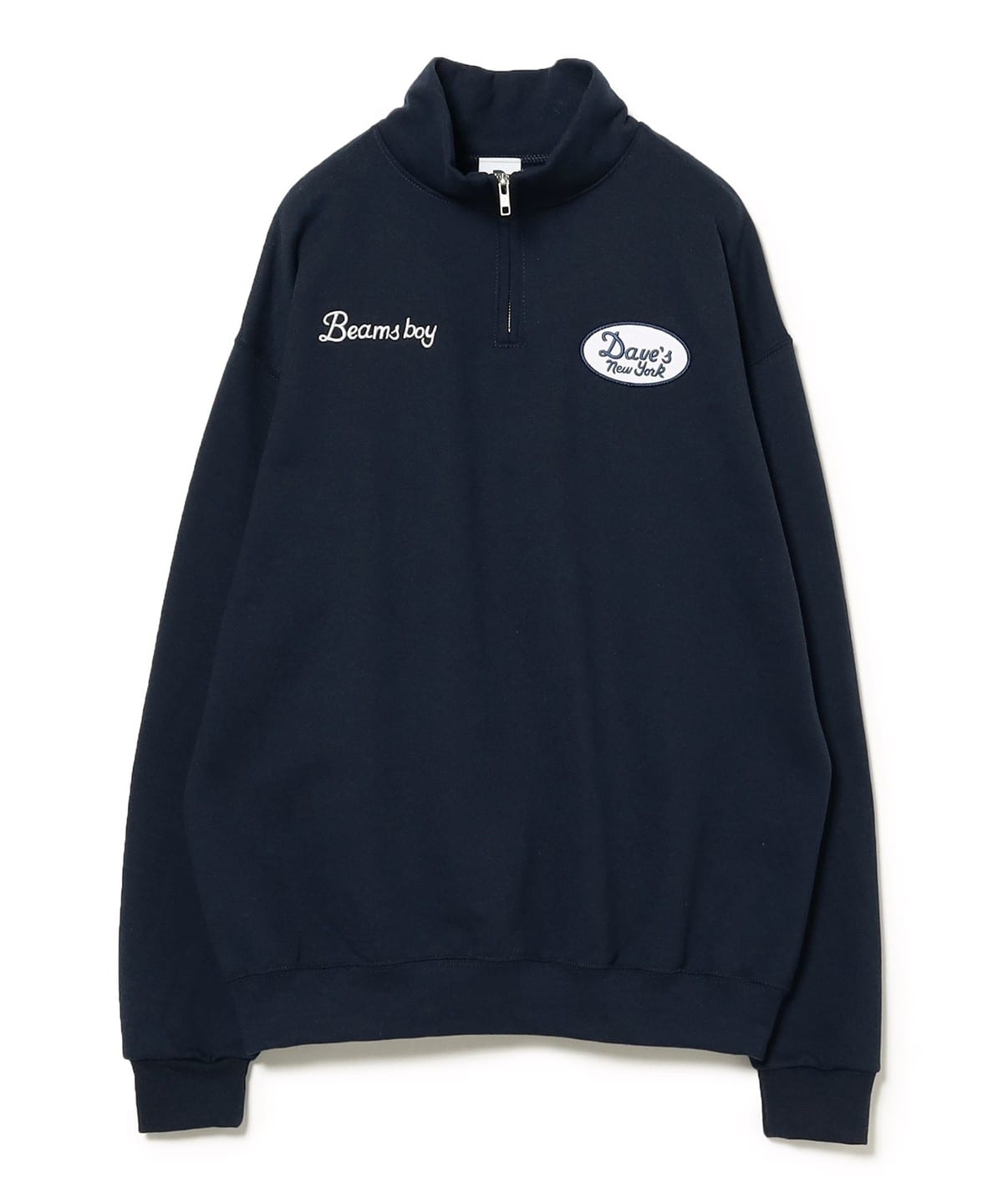 新品未使用 Dave's NewYork ハーフジップスウェット BEAMS BEAMS BOY（ビームス ボーイ）【別注】Dave's New York / ハーフ
