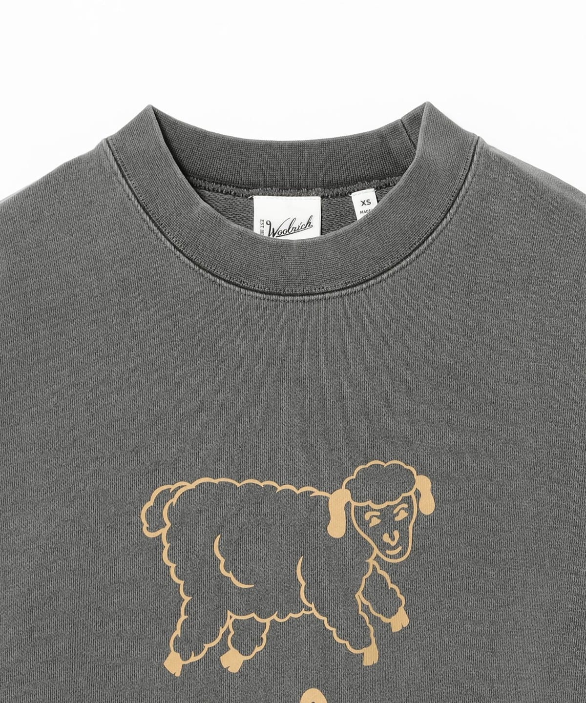 buoy buoy ショート丈スウェット BEAMS BOY（ビームス ボーイ）WOOLRICH / RUNNING SHEEP SWEAT