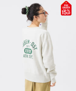 【+15%ポイントUP】【別注】Champion / バックプリント リバースウィーブ(R) クルー スウェット