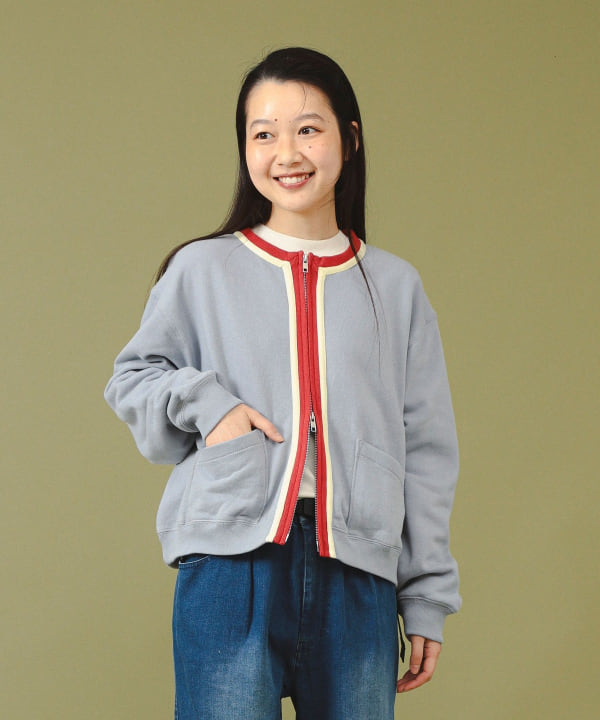 BEAMS BOY ビームスボーイ カーディガン スウェット R-6579 BEAMS BOY（ビームスボーイ）の「BEAMS BOY / 2トーン