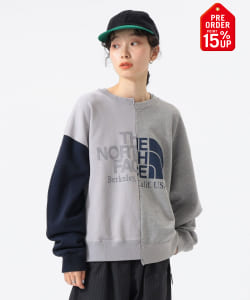 【+15%ポイントUP】【別注】THE NORTH FACE PURPLE LABEL / アシメ スウェット