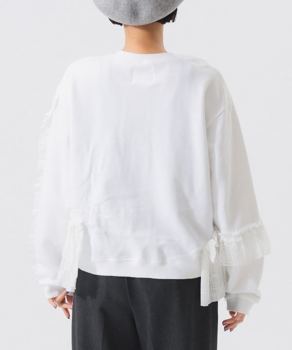 BEAMS JAPAN カーディガン　日本製　XL ビームスジャパン BEAMS JAPAN（ビームス ジャパン）【別注】TORI-TO / フリル MIX