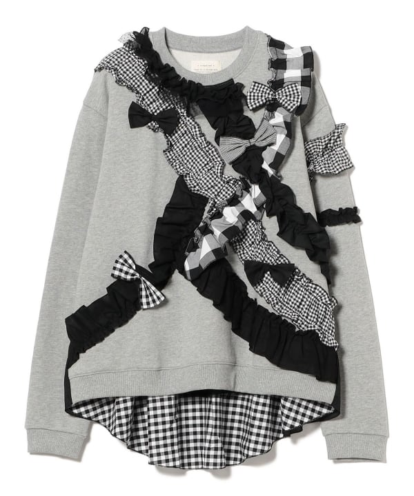 BEAMS BOY TORI-TO / 別注 コラージュ スウェット BEAMSBOY TORI-TO 別注 コラージュ スウェット ネイビー 紺