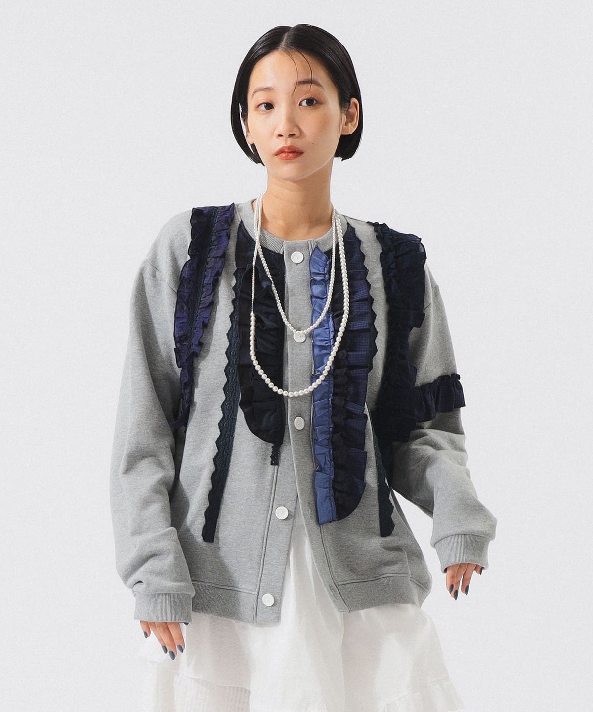 BEAMS BOY TORI-TO / 別注 コラージュ スウェット BEAMSBOY TORI-TO 別注 コラージュ スウェット ネイビー 紺