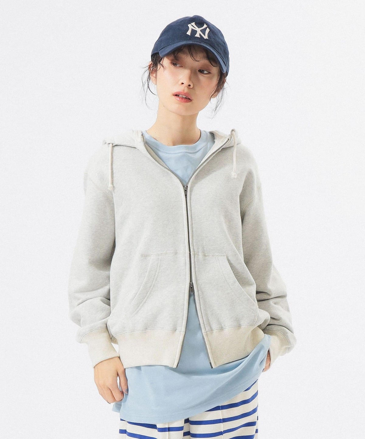 今季 レトロフィットジップフーディー BEAMS BOY（ビームス ボーイ）レトロ フィット ジップ フーディー
