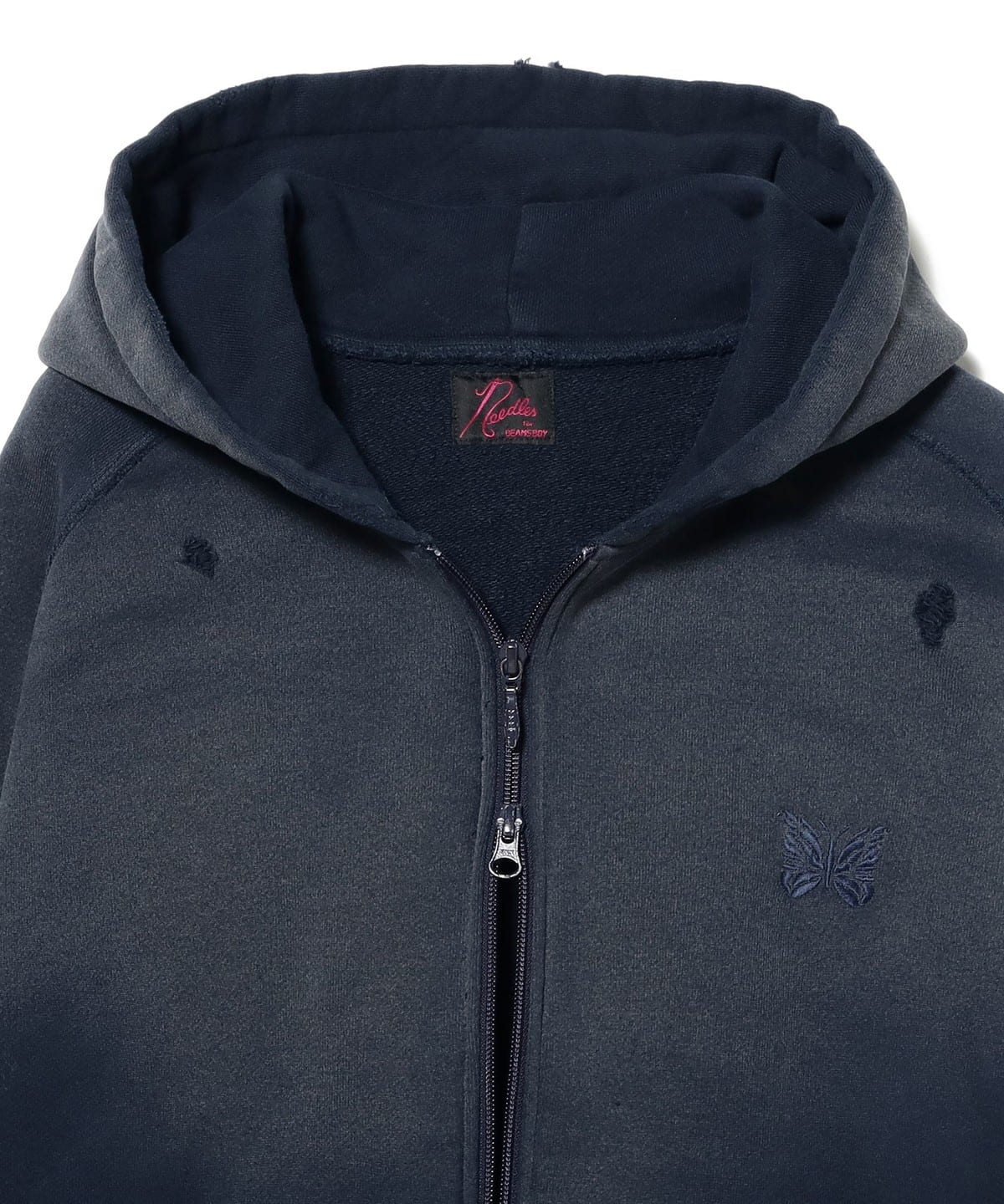 BEAMS JAPAN 別注 NEEDLES ジップ フーディー BEAMS JAPAN（ビームス ジャパン）【別注】NEEDLES × BEAMS BOY