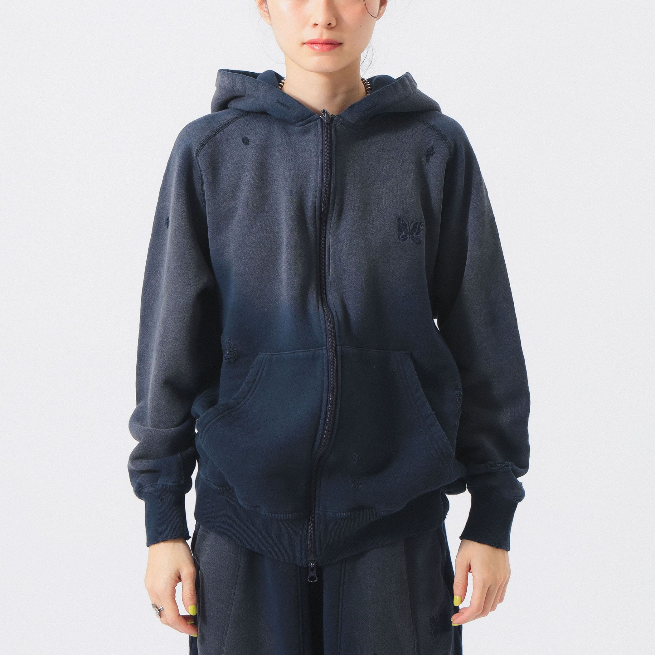 画像追加【別注】BEAMS/NEEDLES スウェットジップ　トラックフーディー BEAMS JAPAN（ビームス ジャパン）【別注】NEEDLES / ジップ