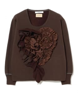 【別注】orfeo × maturly / ハート フリル スウェットシャツ