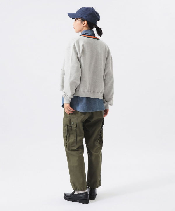 【+10%ポイントUP】スリートーン スウェット カーディガン Model： H165 B80 W59 H85　Size： 1