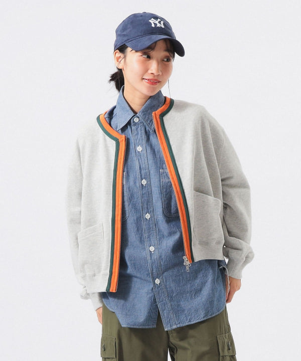 【+10%ポイントUP】スリートーン スウェット カーディガン
