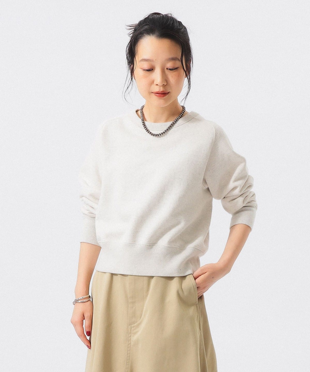 BEAMS BOY - sor / sweat / ベージュ BEAMS BOY（ビームス ボーイ）【別注】BUZZ RICKSON'S / FREEDOM