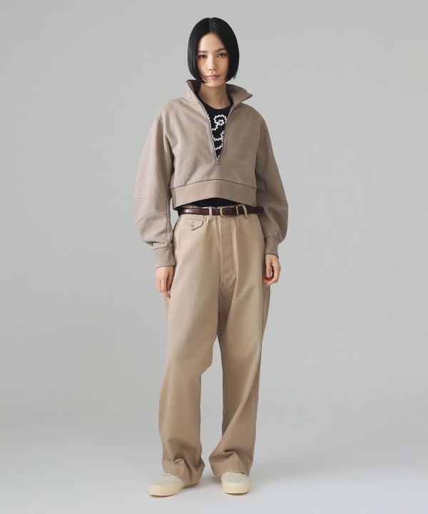 maturely / ロング ジップ スタンド オーガニック コットン Model : H173 B77 W57 H82　Size : 1