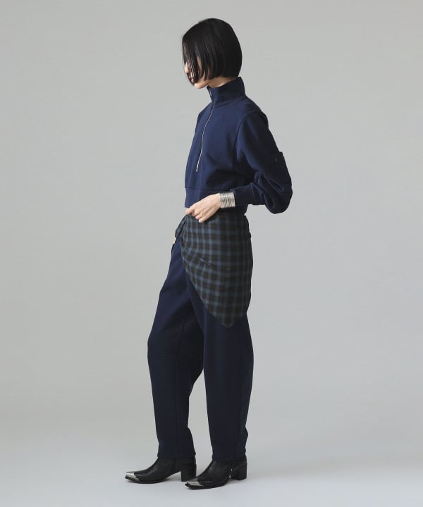maturely / ロング ジップ スタンド オーガニック コットン Model : H173 B77 W57 H82　Size : 1