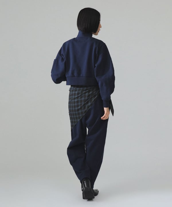 maturely / ロング ジップ スタンド オーガニック コットン Model : H173 B77 W57 H82　Size : 1