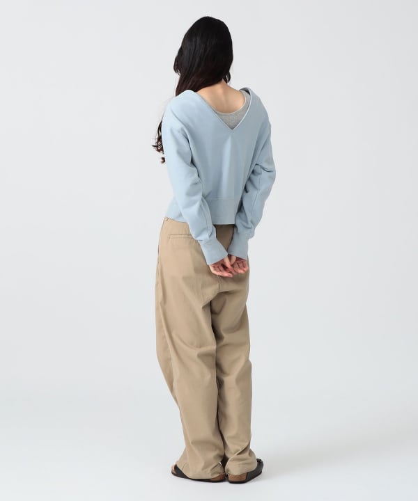 〈WOMEN〉レース アップ スウェット Model : H170 B83 W60 H87　Size : SIZE 1