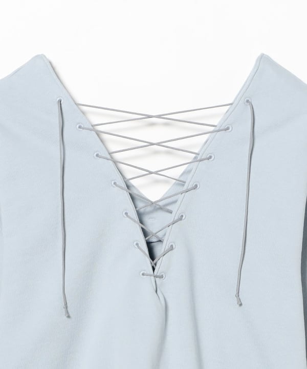 〈WOMEN〉レース アップ スウェット