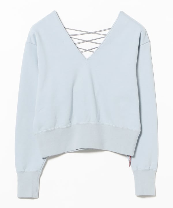 〈WOMEN〉レース アップ スウェット