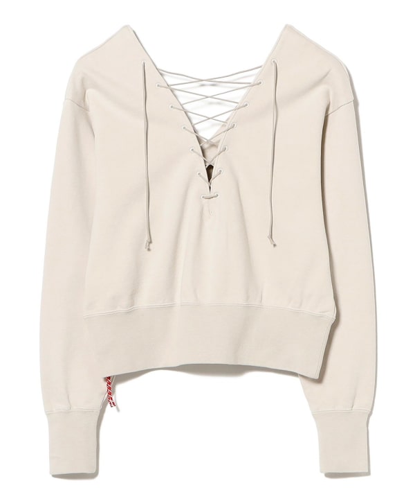 〈WOMEN〉レース アップ スウェット