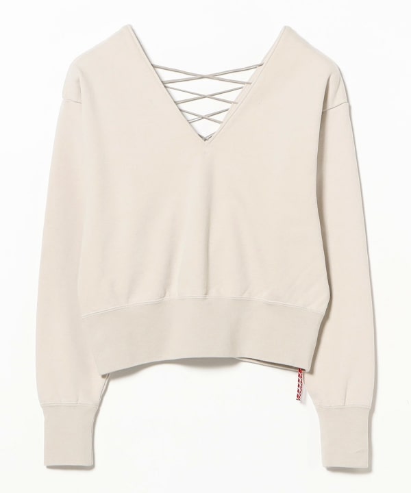 〈WOMEN〉レース アップ スウェット